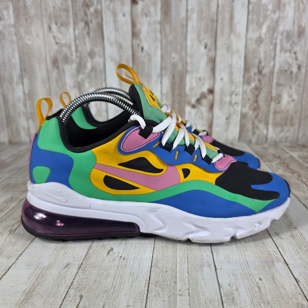 Nike Multicolor Athletic Sneakers - Blue, Green, Yellow, Pink, Black